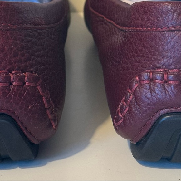 Gucci Driving Loafers dark red oxblood leather in great condition Women’s sz 38 - Picture 5 of 12